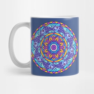 Fish Abstract Mandala Design Mug